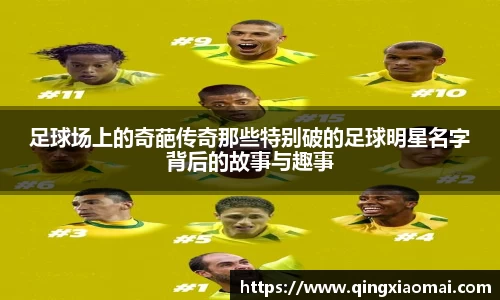 足球场上的奇葩传奇那些特别破的足球明星名字背后的故事与趣事